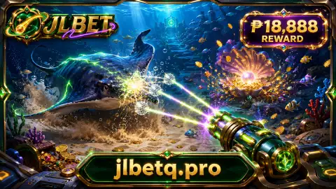 JLBET fishing scene widening around a large luminous manta target beyond the reef