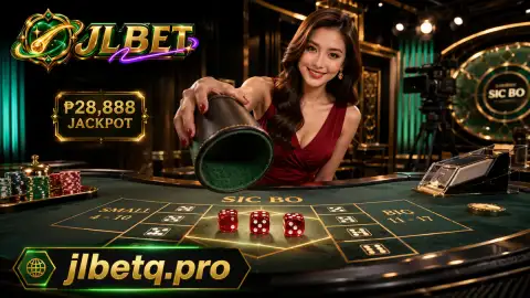 JLBET live casino table viewed within a mobile phone frame