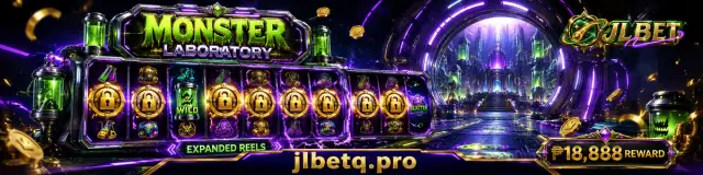 JLBET Slot scene with luminous reel-focused casino imagery